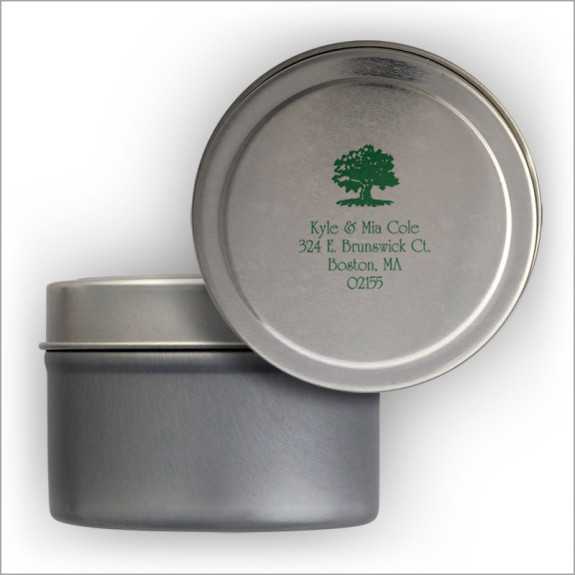 DYO Square Labels Tin - Clear
