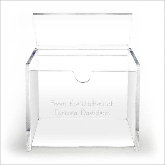 Etched Recipe Box