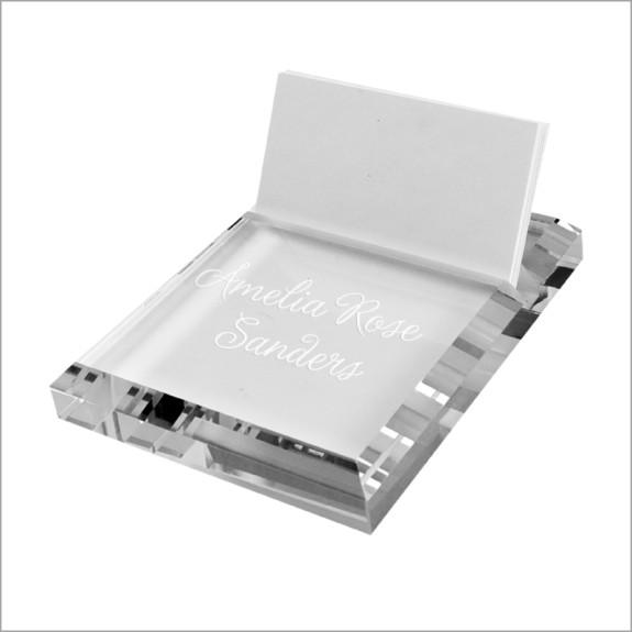 Glass Business Card Holder