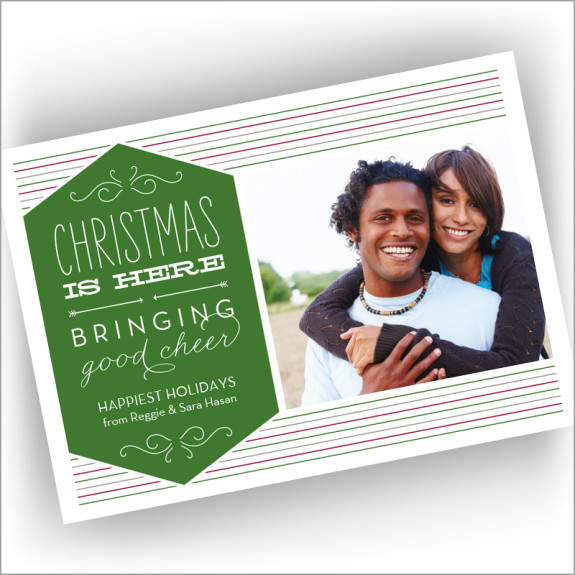 Geo Holiday Photocard - Format 1
