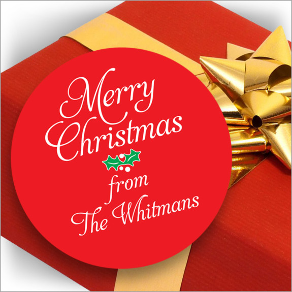 Holiday Gift Stickers - Design 4