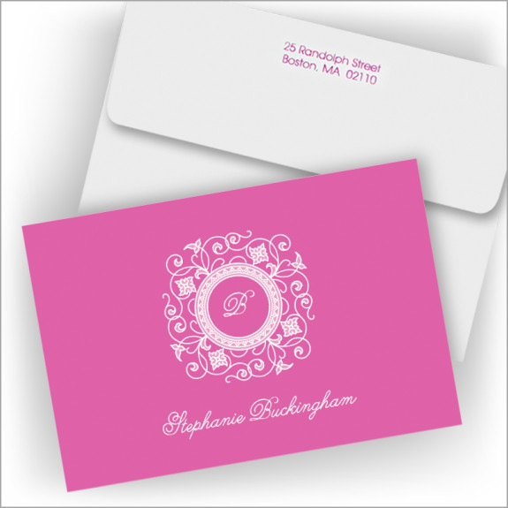 Hot Pink Script Initial Notes