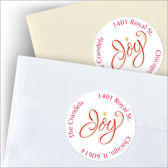 Joy Holiday Seals
