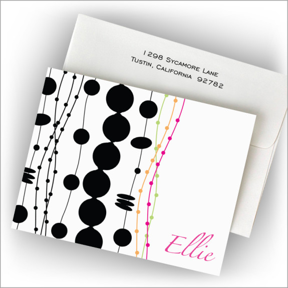 Midnight Beads Fold Note