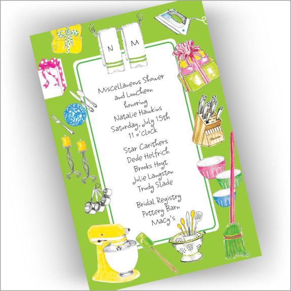 Miscellaneous Shower Invitations