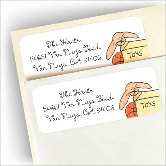 Movin' Wagon Return Address Label