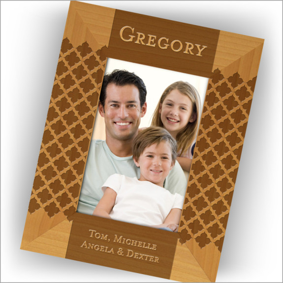 Natural Wood Frame - Style 4, Vertical