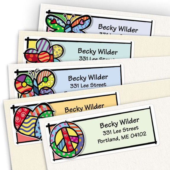Pop Art Address Label Assortment Pack