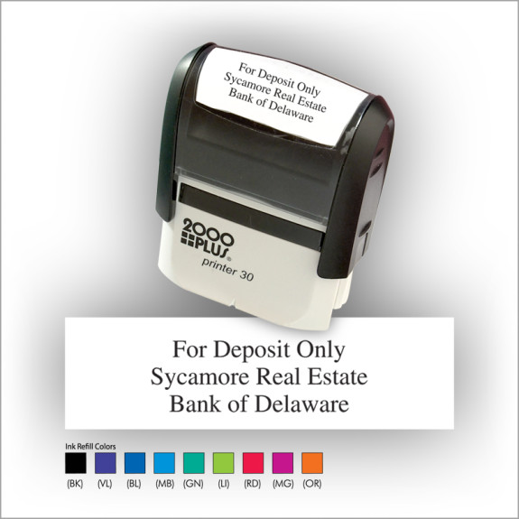 Bold Block Quick Stamp - Black ink & 1 Color Refill