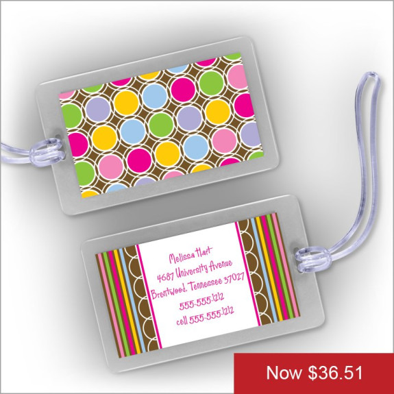 Circles in the Midst Luggage Tags