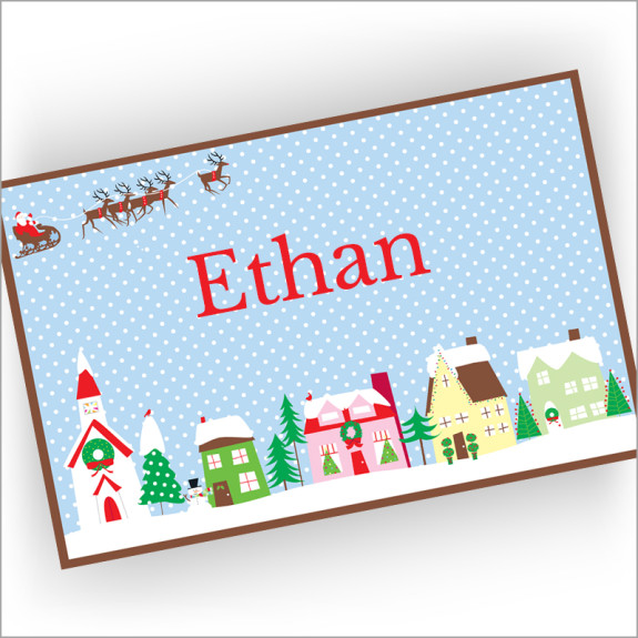 Snow Village Placemat