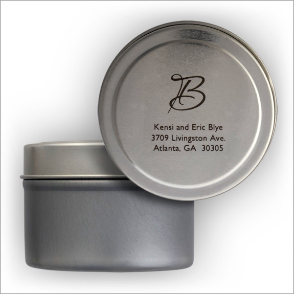 Sonora Square Labels Tin - Clear