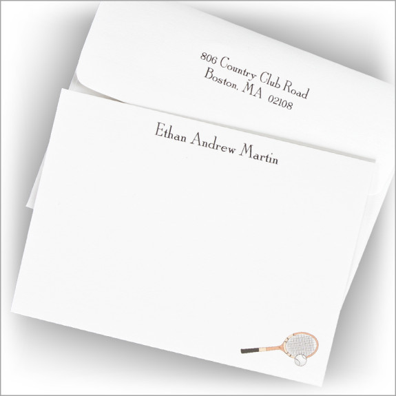 Tennis Anyone? Correspondence Cards