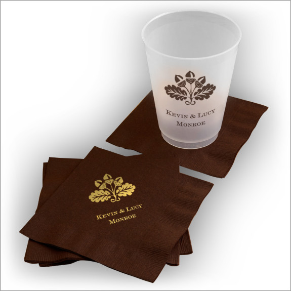 Thanksgiving Acorn Napkin & Tumbler Set