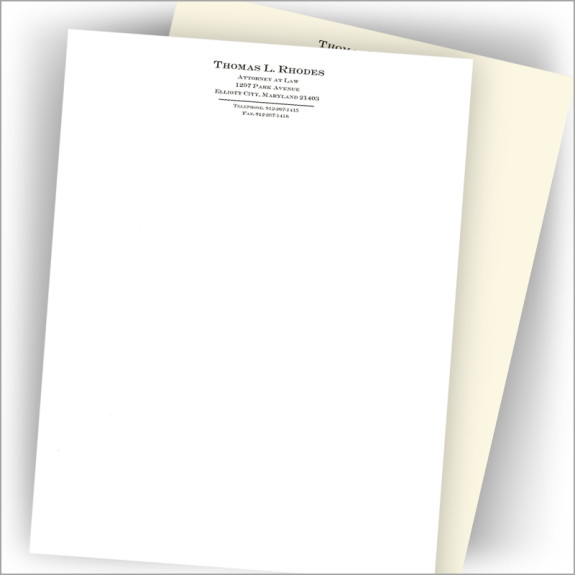 Top Quality Business Stationery - Block Name