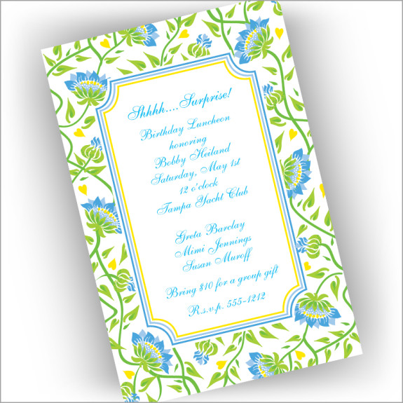 Wall Flowers Invitations