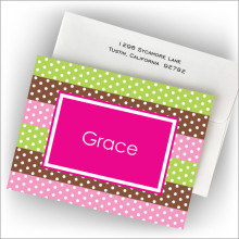 1st Birthday Girl Fold Note