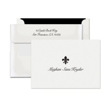 Letterpress Note with 100% Cotton Paper - with Design