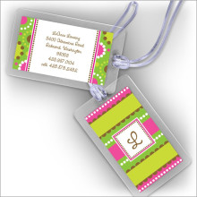 Circle Up Stripes Luggage Tags