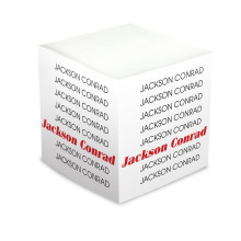 Block Name Self Stick Memo Cube - Style 13