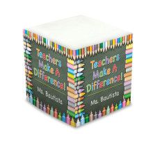 Teacher Self Stick Memo Cube - Style 32