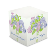 Hydrangea Self Stick Memo Cube - Style 3