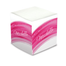 Watercolor Self-Stick Memo Cube - Style 41