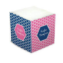 Honeycomb Self Stick Memo Cube - Style 4