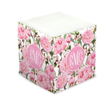 Peony Self-Stick Memo Cube - Style 51