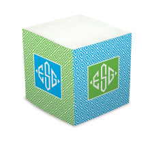 Greek Key Self Stick Memo Cube - Style 5
