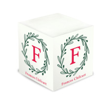 Wreath Self Stick Memo Cube - Style 61