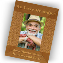 Natural Wood Frame - Style 1, Vertical