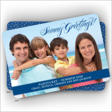 Sunny Greetings Holiday Photo Card