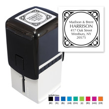 Framed Square Stamper - Black ink & 1 Color Refill