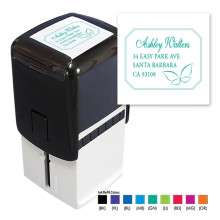 Butterfly Square Stamper - Black ink & 1 Color Refill