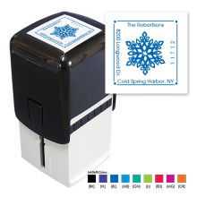 Snowflake Square Stamper - Black ink & 1 Color Refill