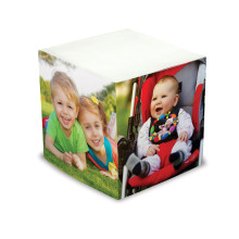 Photo Self Stick Memo Cube - Two Photos
