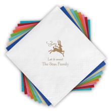 Holiday DYO Color Beverage Napkins - Matte Ink