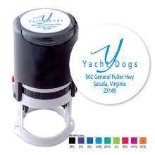 Chic Style Round Stamper - Black ink & 1 Color Refill