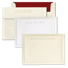 Embossed Border Correspondence Cards