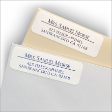 Classic White Address Labels - Style 2