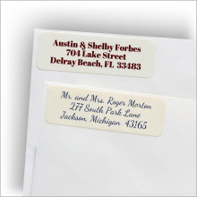 Classic White Address Labels - Style 1 & 3