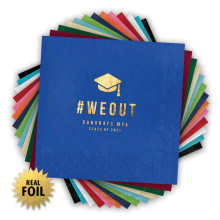 WE OUT! - Foil Beverage Napkins