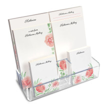 Watercolor Floral Pad Set & Acrylic Holder