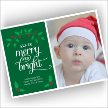 Holly Holiday Photocard - Format 1