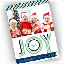 Retro Joy Holiday Photocard