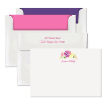 Watercolor Floral Correspondence Cards