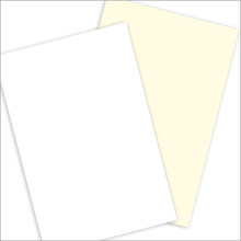 Laid Mark Vellum Stationery - Monarch Plain Sheets