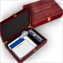 Deluxe Stationery Box - Navy