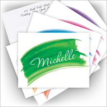 Watercolor Swish Fold Notes